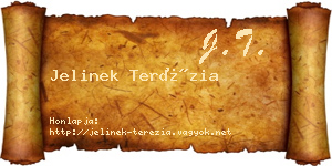 Jelinek Terézia névjegykártya